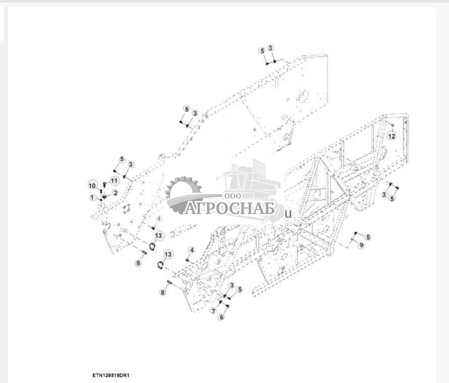 Крепежные детали боковой стенки 